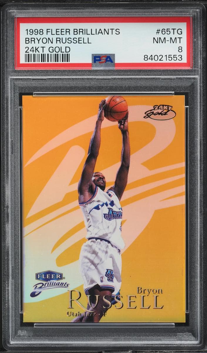 Bryon Russell 1998 fleer Brilliants