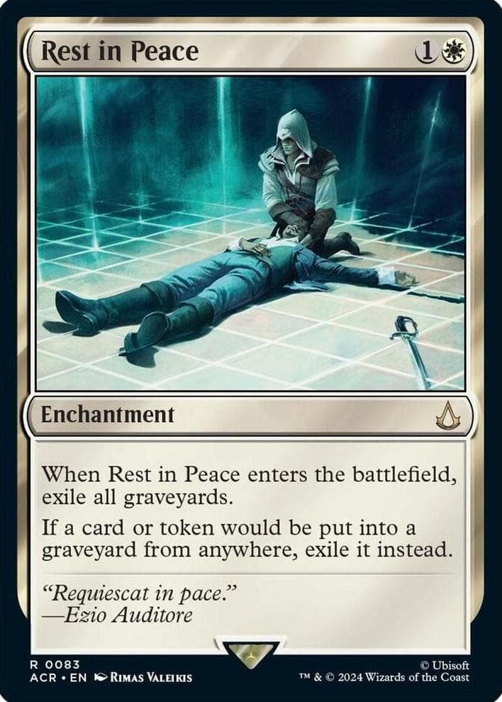 Rest in Peace trading card