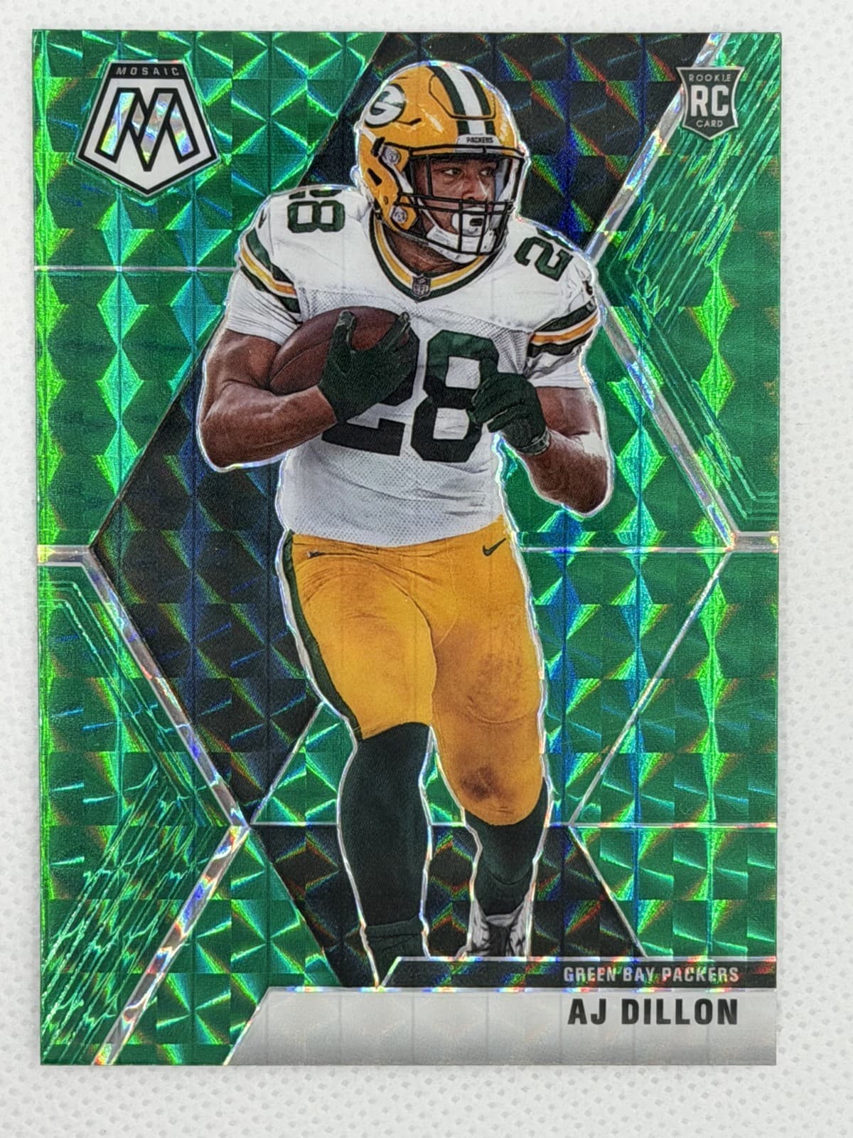 AJ Dillon trading card