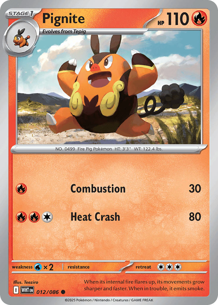 Pignite trading card