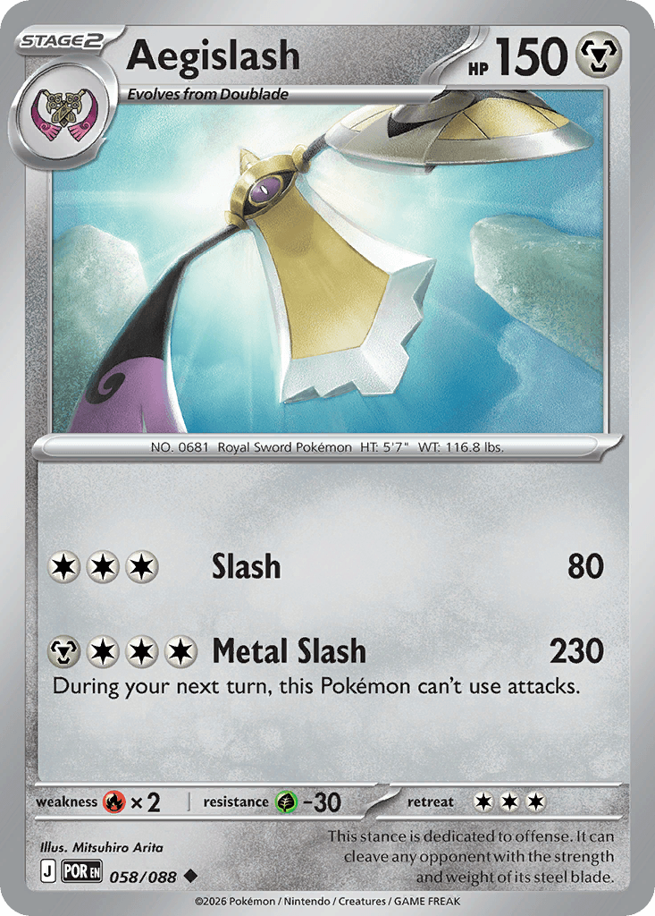 Aegislash trading card