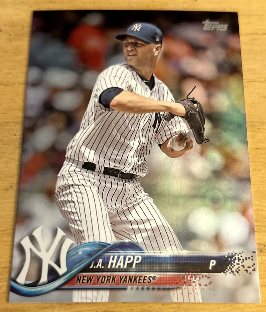 J.A. Happ trading card
