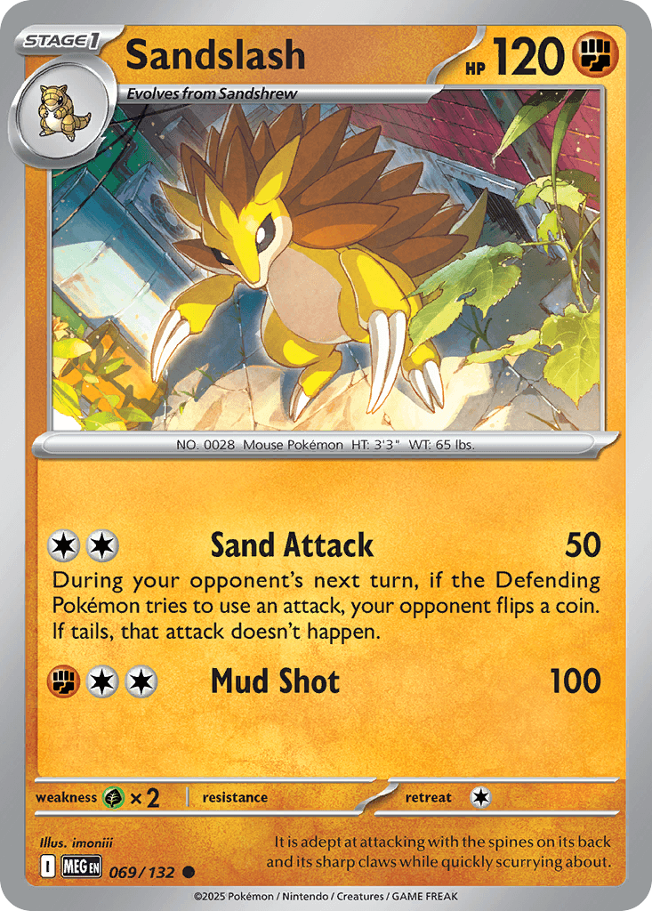Sandslash trading card