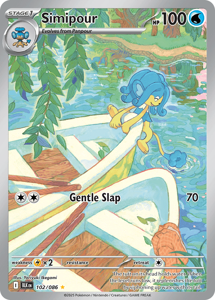 Simipour trading card
