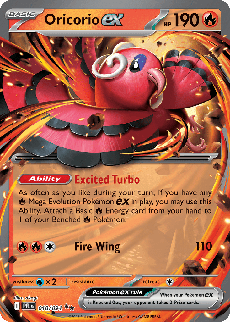 Oricorio ex 2025 Mega