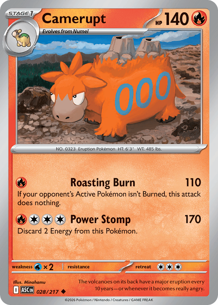 Camerupt trading card