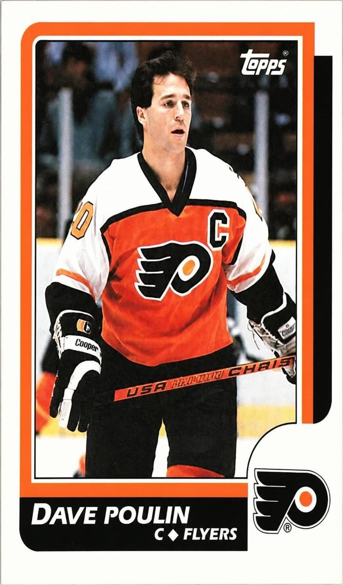 Dave Poulin 1986 topps