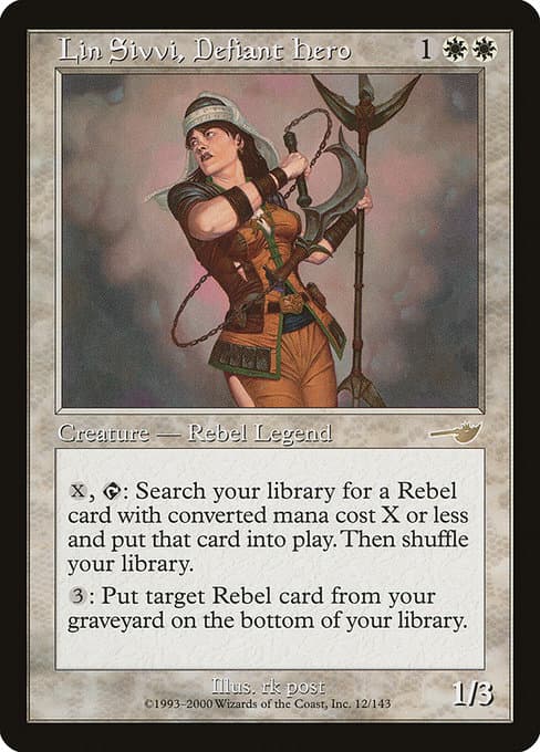 Lin Sivvi, Defiant Hero 2022 Magic: The Gathering Secret Lair 30th Anniversary Foil