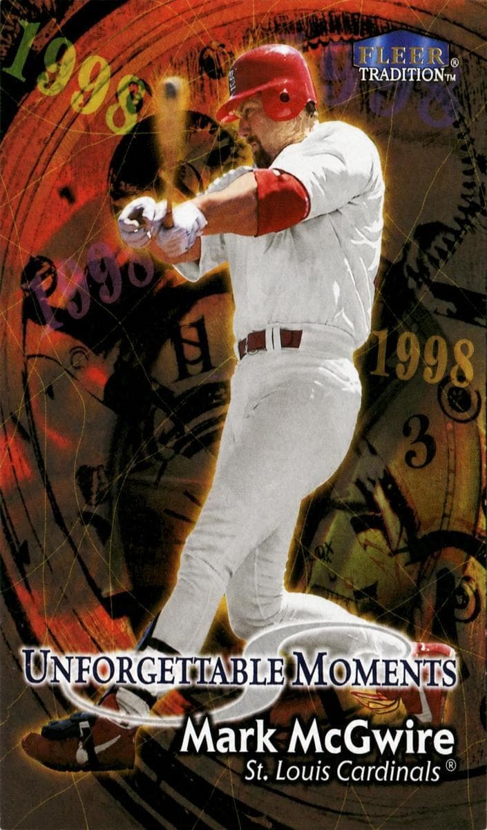 Mark McGwire 1998 fleer Fleer Tradition