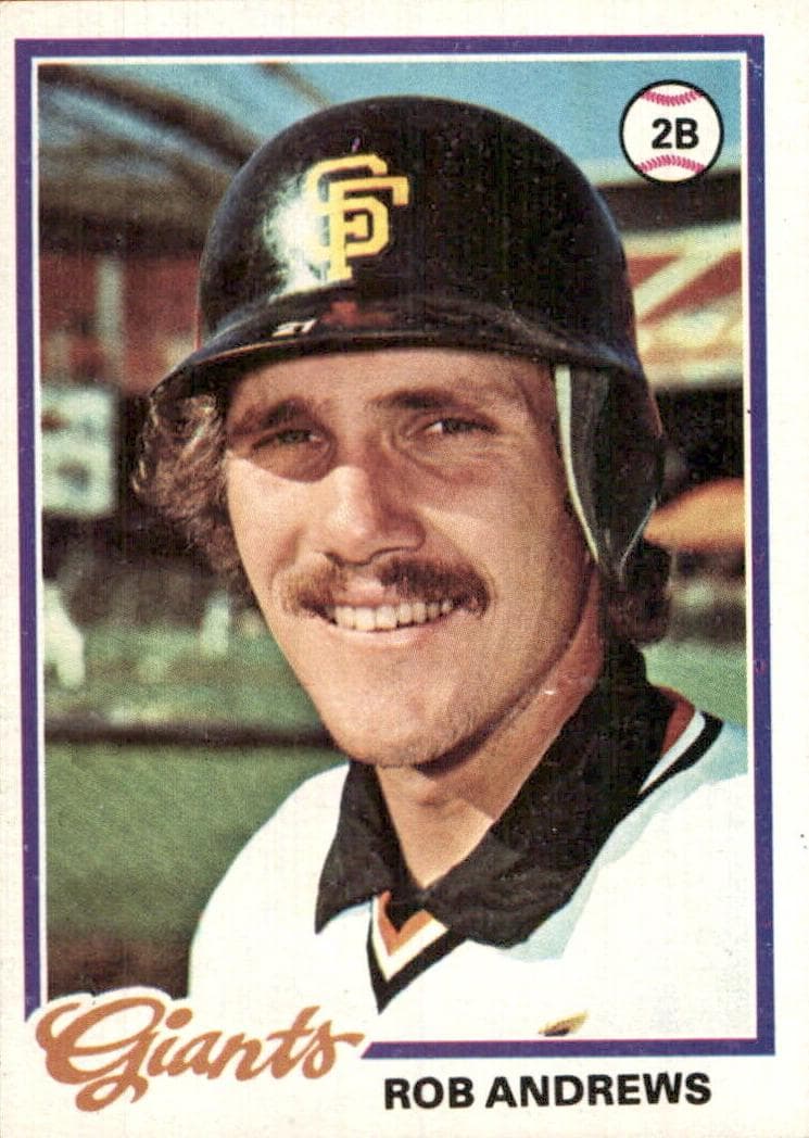 Rob Andrews 1978 topps Topps
