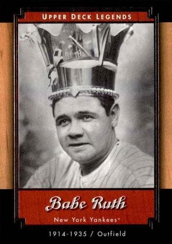 Babe Ruth 2001 upper-deck Upper Deck Legends
