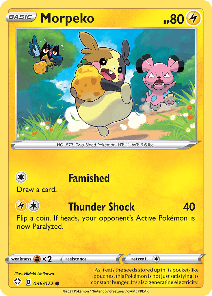 Morpeko 2021 Pokemon Shining Fates