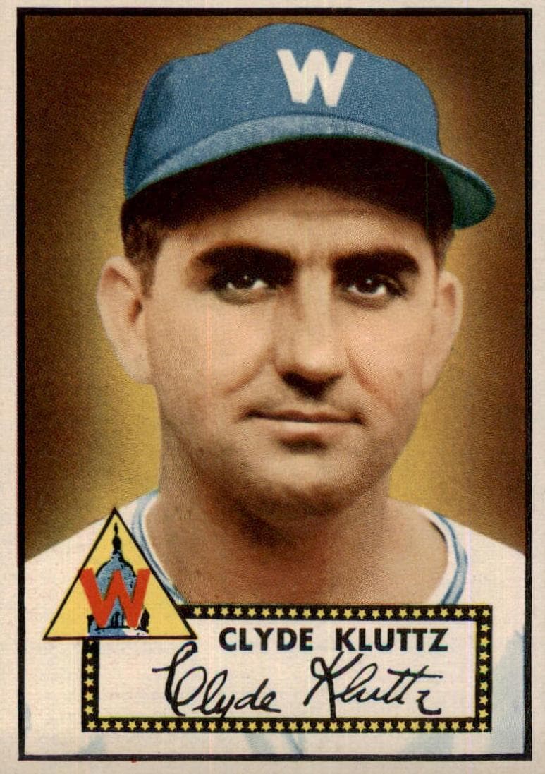 Clyde Kluttz 1952 topps Topps