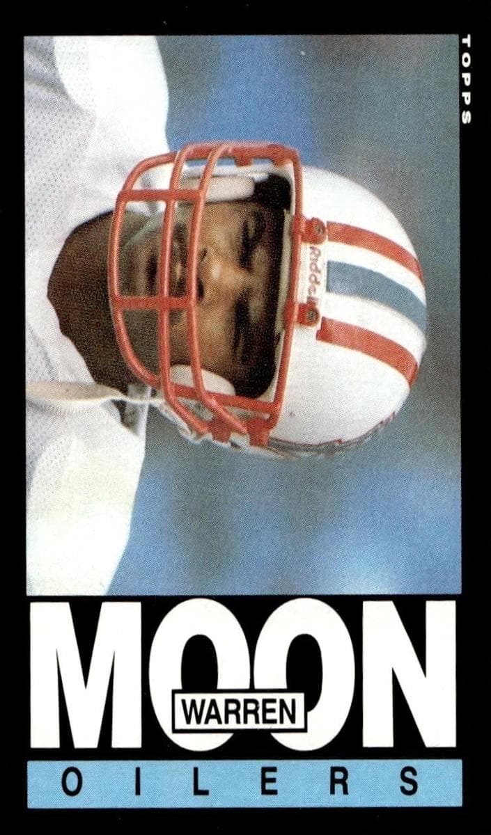Warren Moon trading card