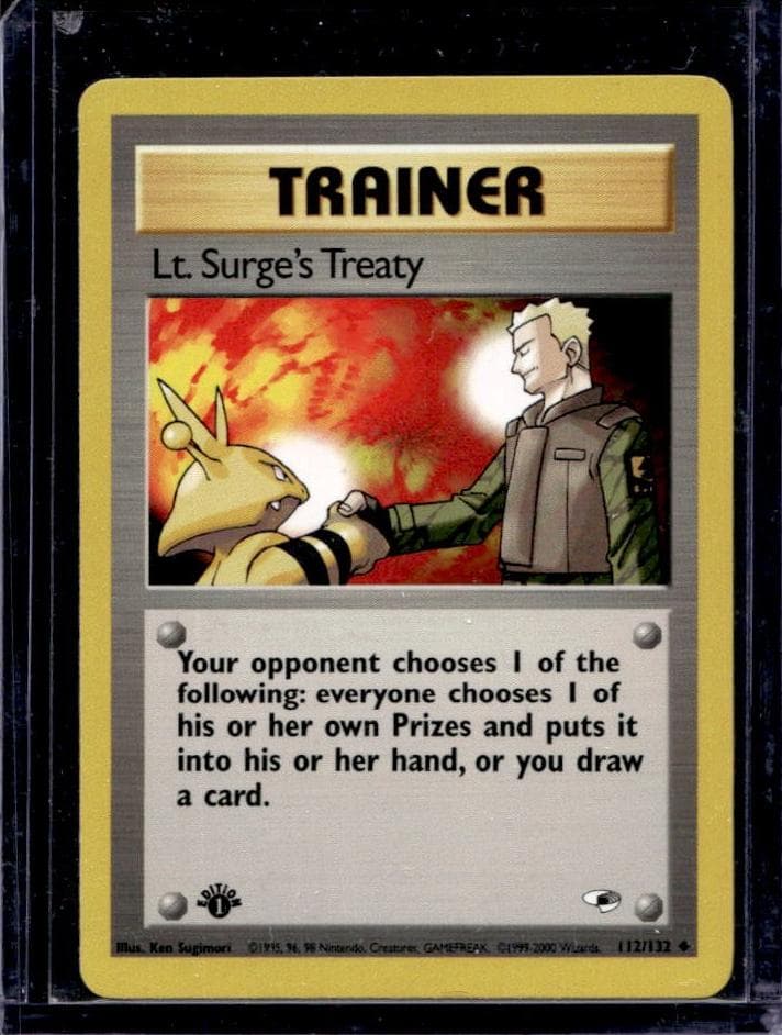 Lt. Surge's Treaty trading card
