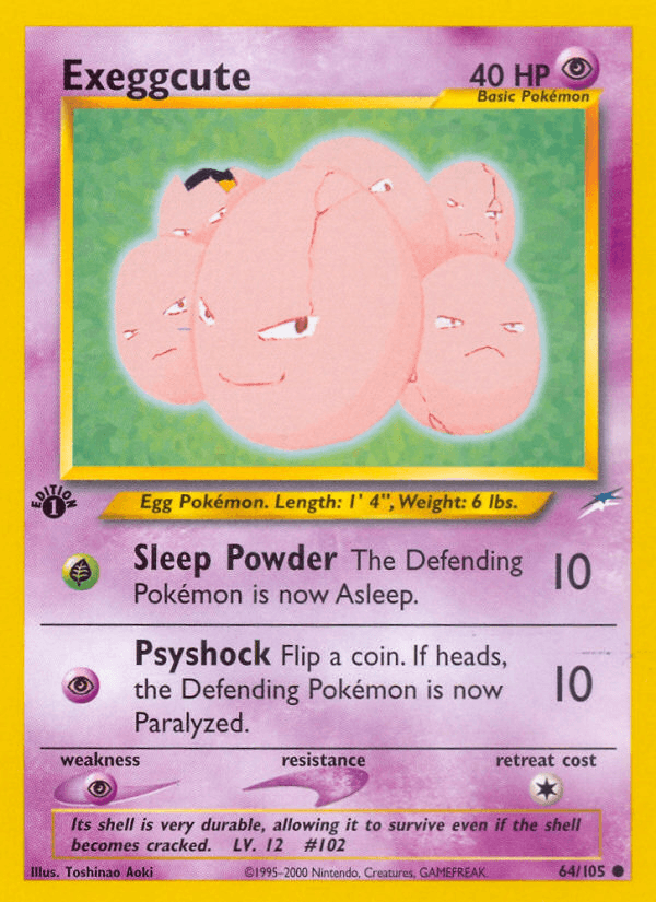 Exeggcute 2002 Pokemon Neo Destiny