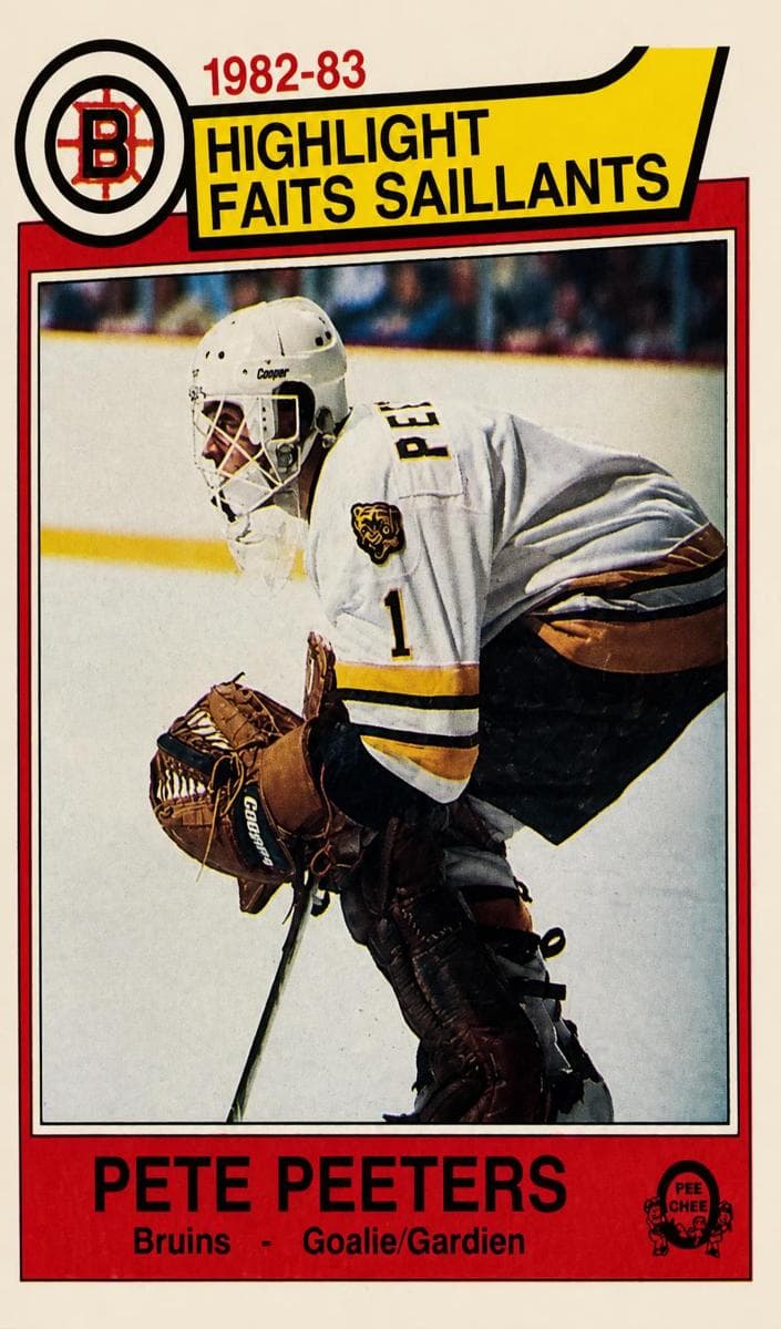 Pete Peeters 1983 topps O-Pee-Chee