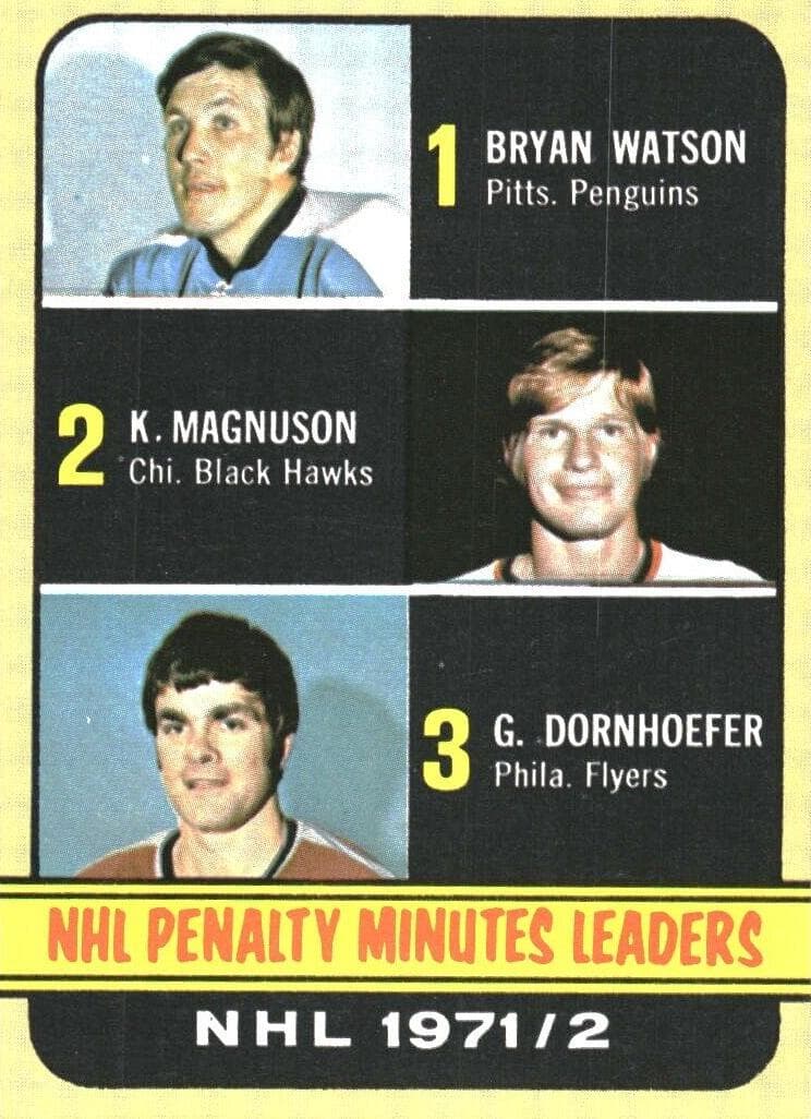 NHL Penalty Minutes Leaders (Bryan Watson / Keith Magnuson / Gary Dornhoefer) #65