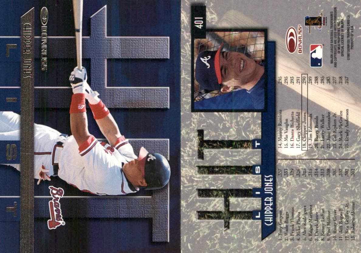 Chipper Jones 1997 panini Donruss