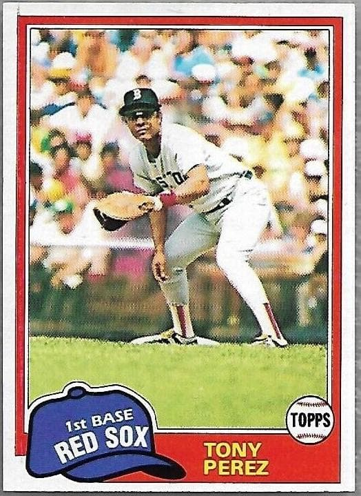 Tony Perez 1981 topps Topps