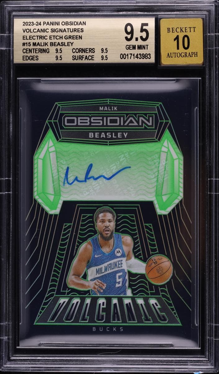 Malik Beasley 2023 panini Obsidian