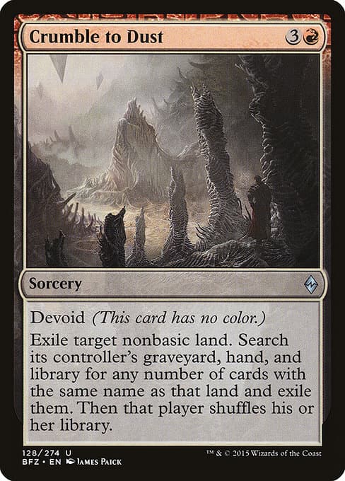 Crumble to Dust 2015 Magic: The Gathering