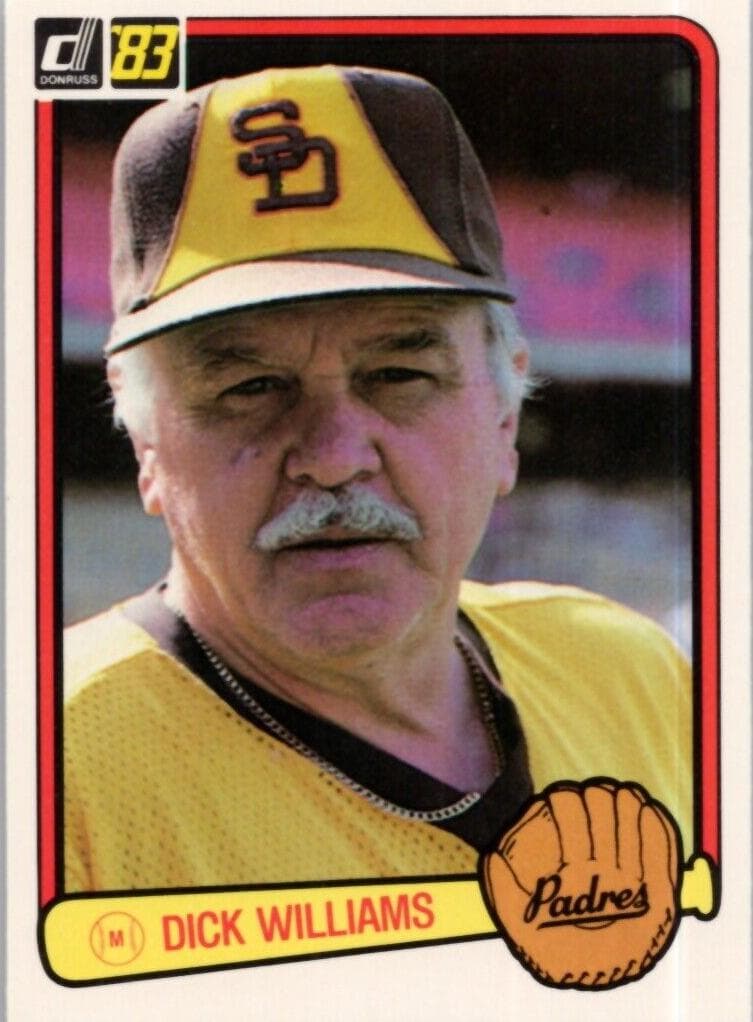 Dick Williams 1983 panini Donruss