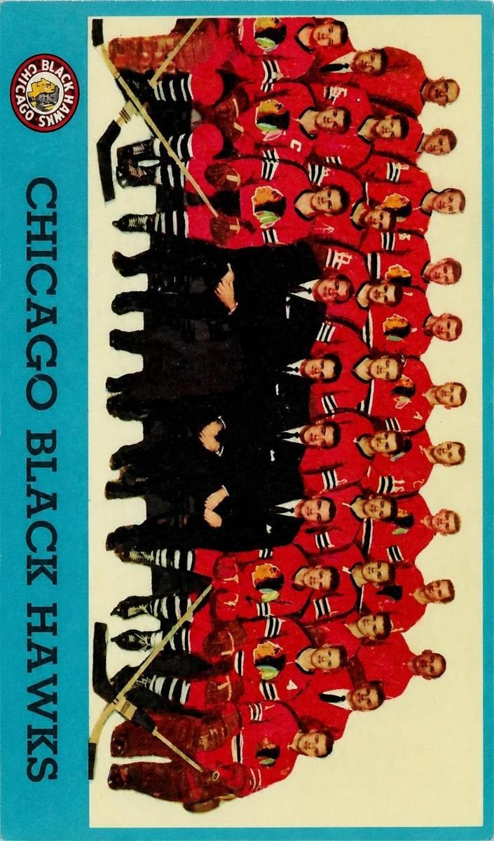 Chicago Blackhawks 1962 topps Topps