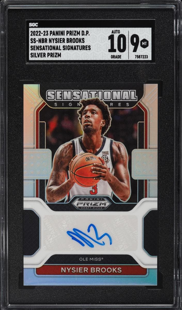 Nysier Brooks trading card
