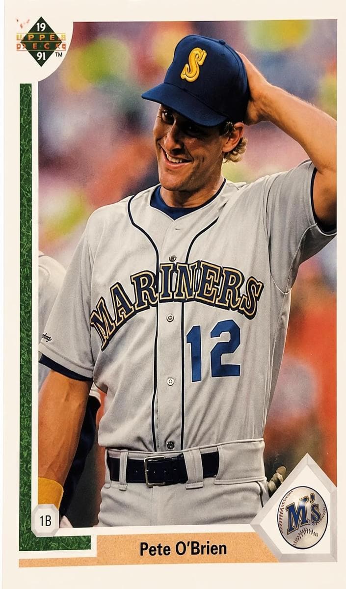 Pete O'Brien 1991 fleer Fleer