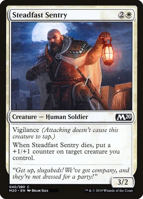 Steadfast Sentry 2019 Magic: The Gathering Core Set 2020