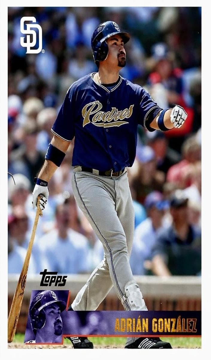 Adrian Gonzalez trading card