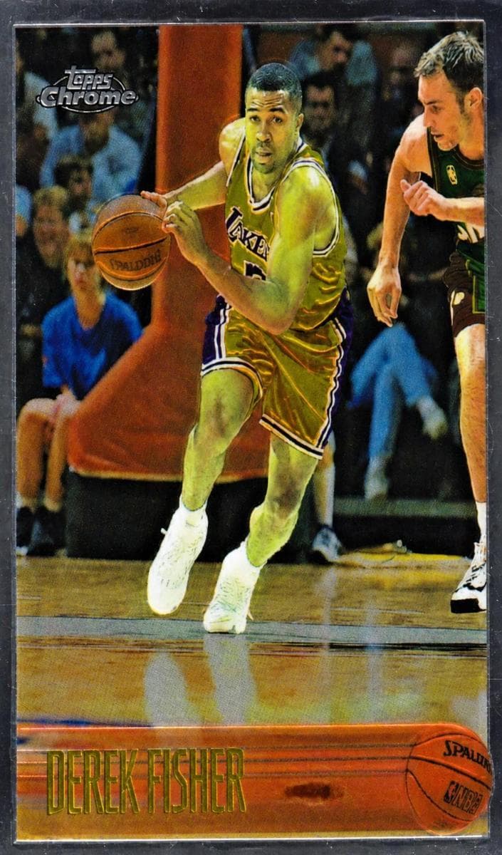 Derek Fisher 1996 topps Chrome