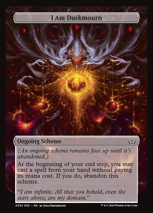 I Am Duskmourn 2024 Magic: The Gathering Duskmourn: House of Horror Commander