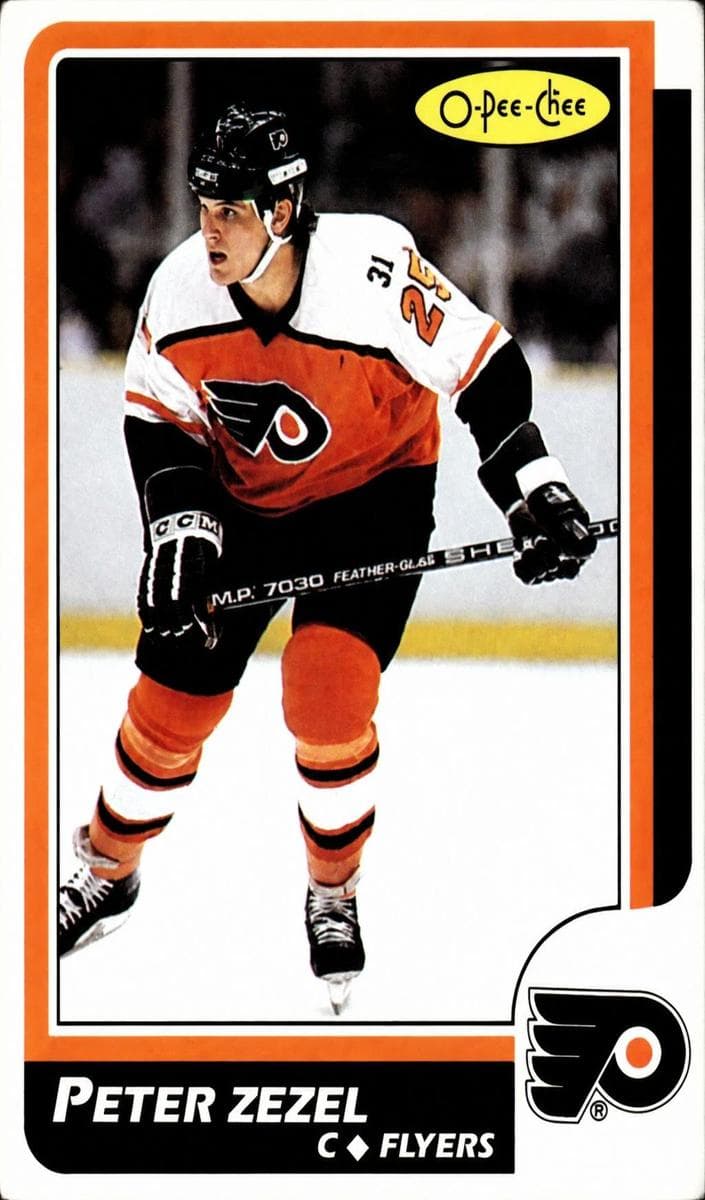 Peter Zezel 1986 topps O-Pee-Chee