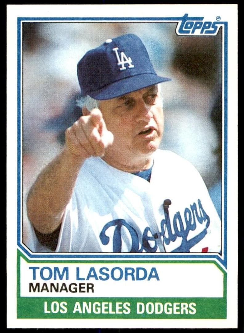 Tom Lasorda trading card