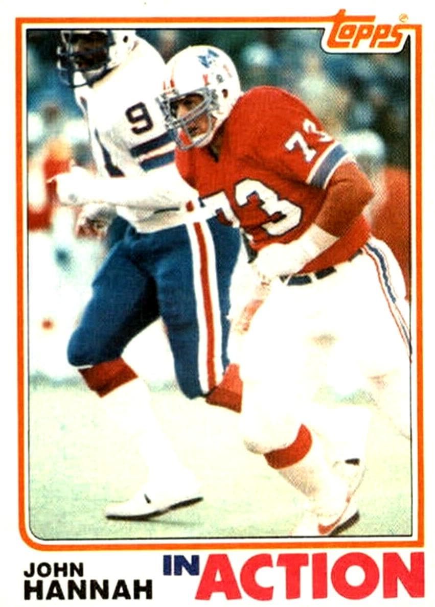 John Hannah 1982 topps Topps