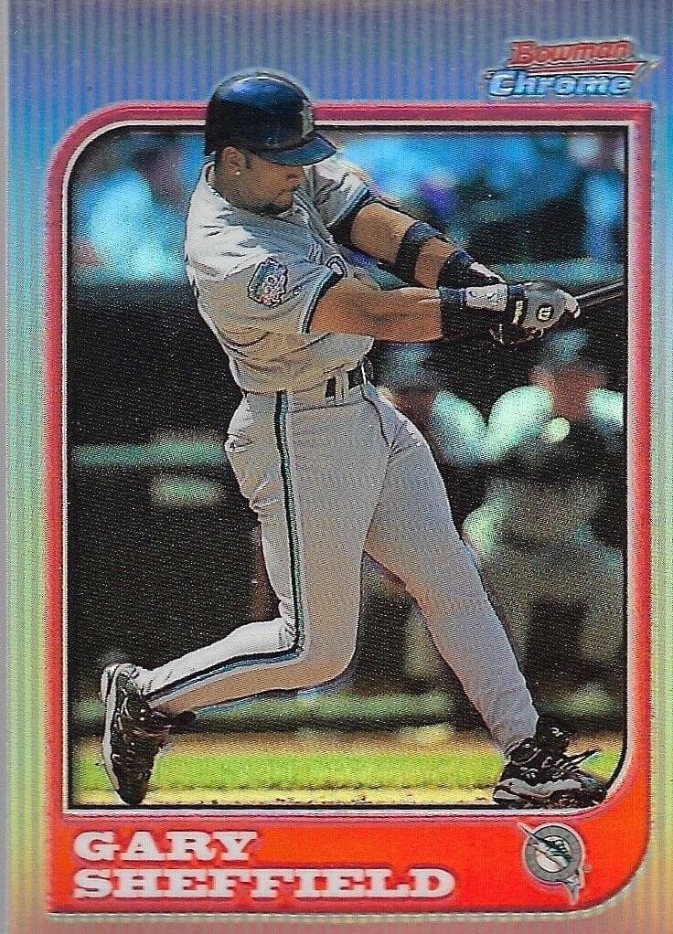 Gary Sheffield 1997 bowman Chrome