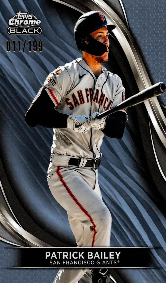 Patrick Bailey 2024 topps Topps Chrome Black