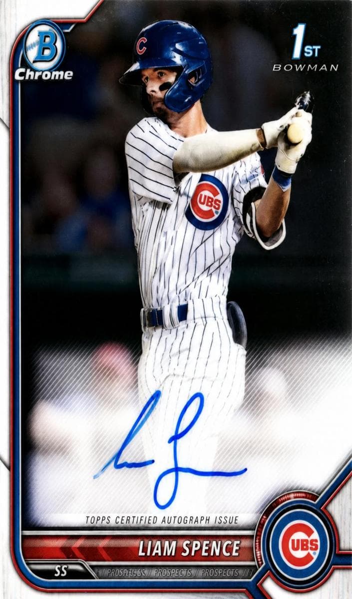 Liam Spence trading card