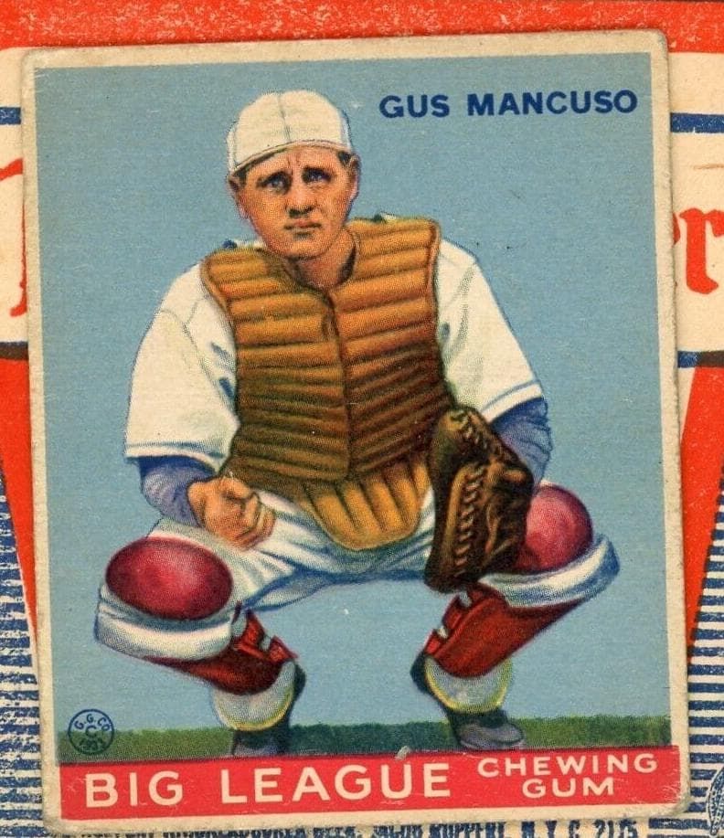 Gus Mancuso 1933 unknown Goudey