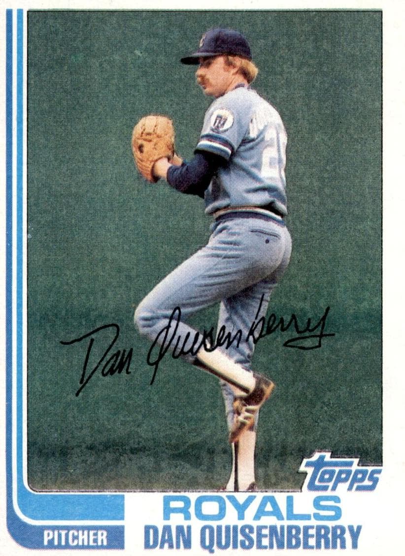 Dan Quisenberry trading card