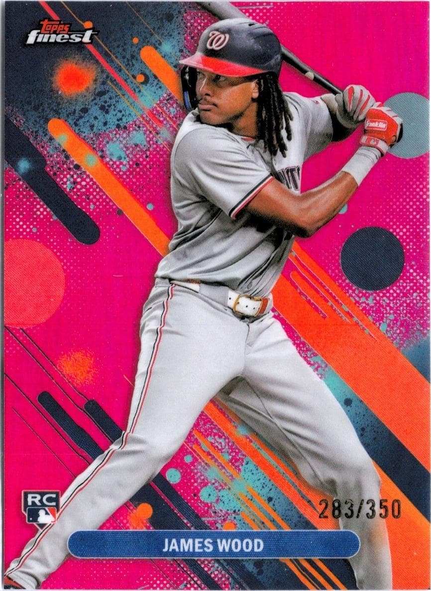 James Wood 2025 Topps Finest rookie card