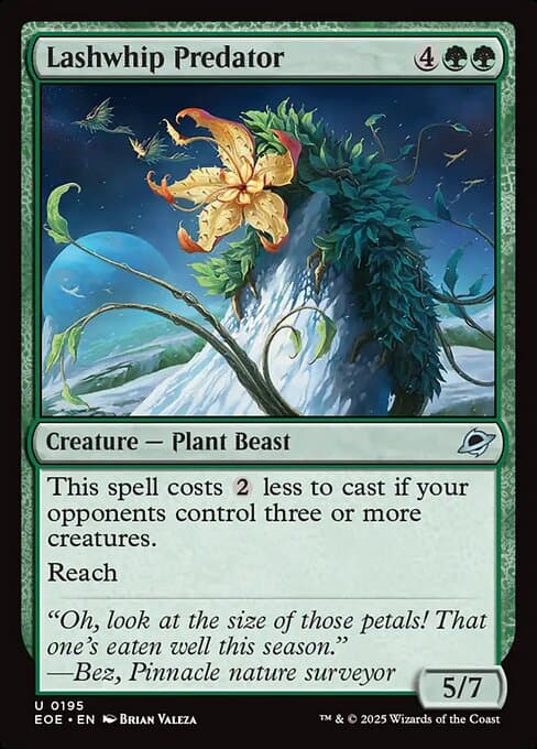 Lashwhip Predator 2025 Magic: The Gathering Edge of Eternities