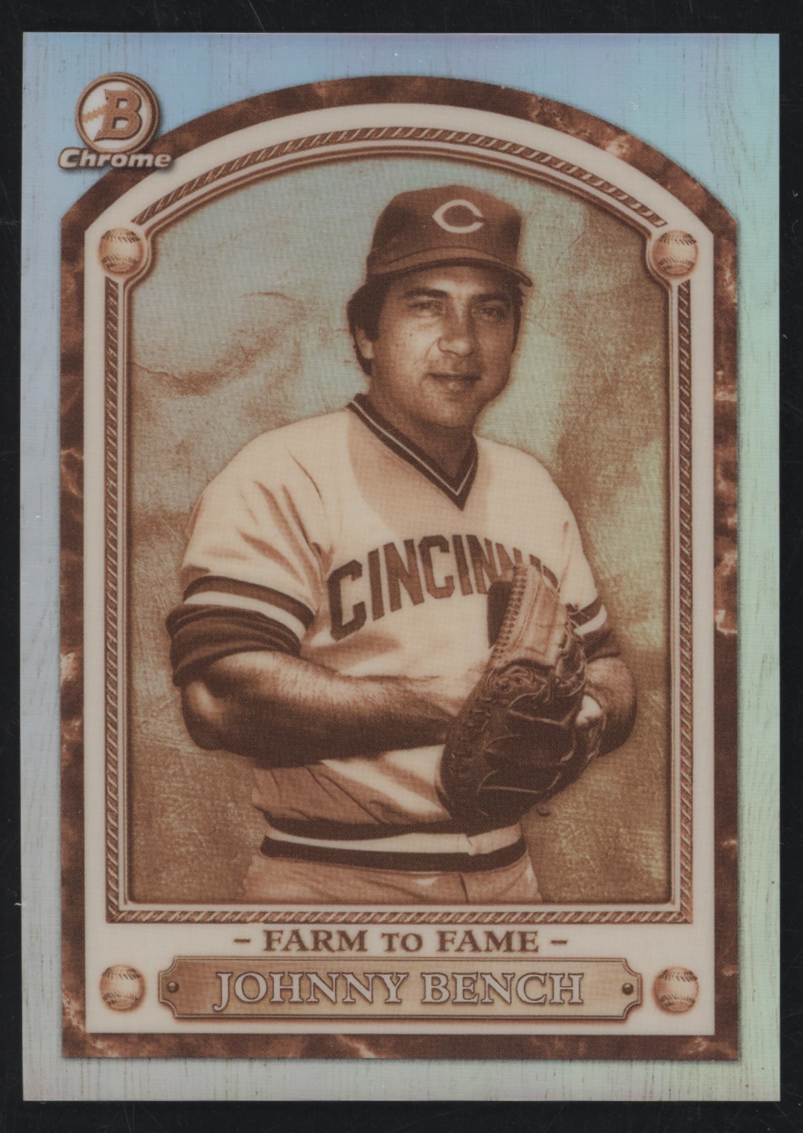 Johnny Bench 2020 bowman Bowman Chrome