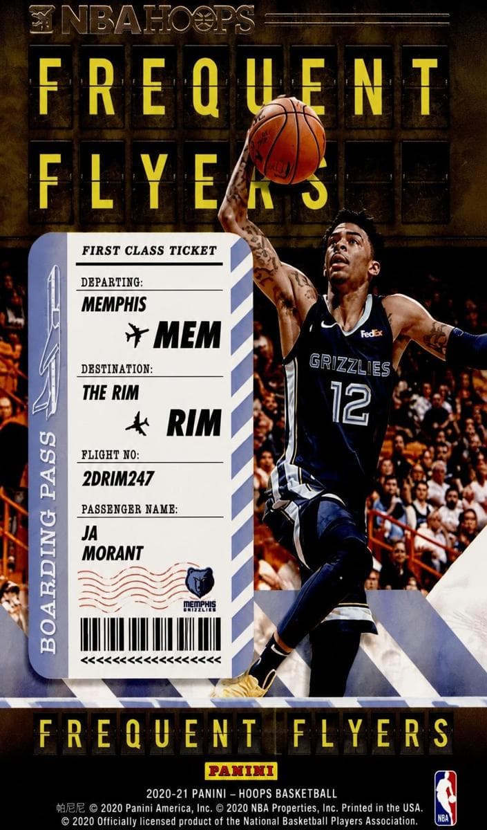 Ja Morant 2020 panini Hoops Winter