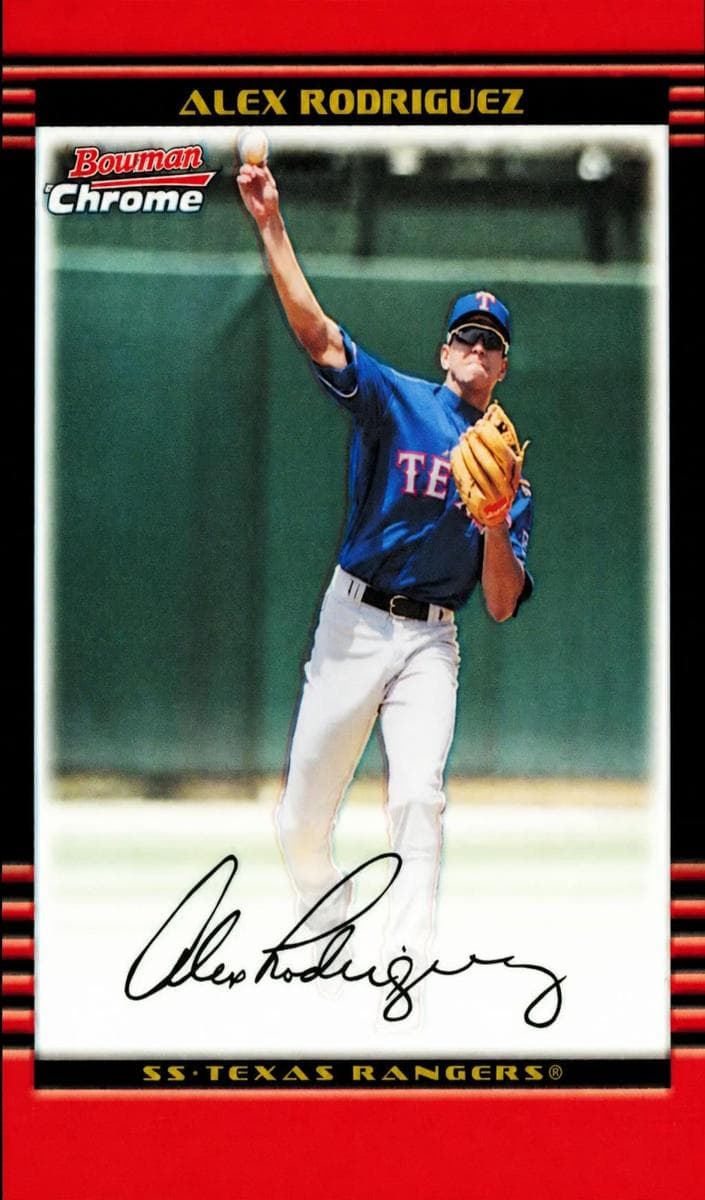 Alex Rodriguez 2002 bowman
