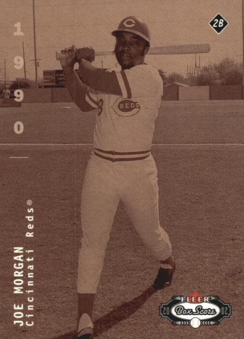 Joe Morgan 2002 fleer Fleer Box Score