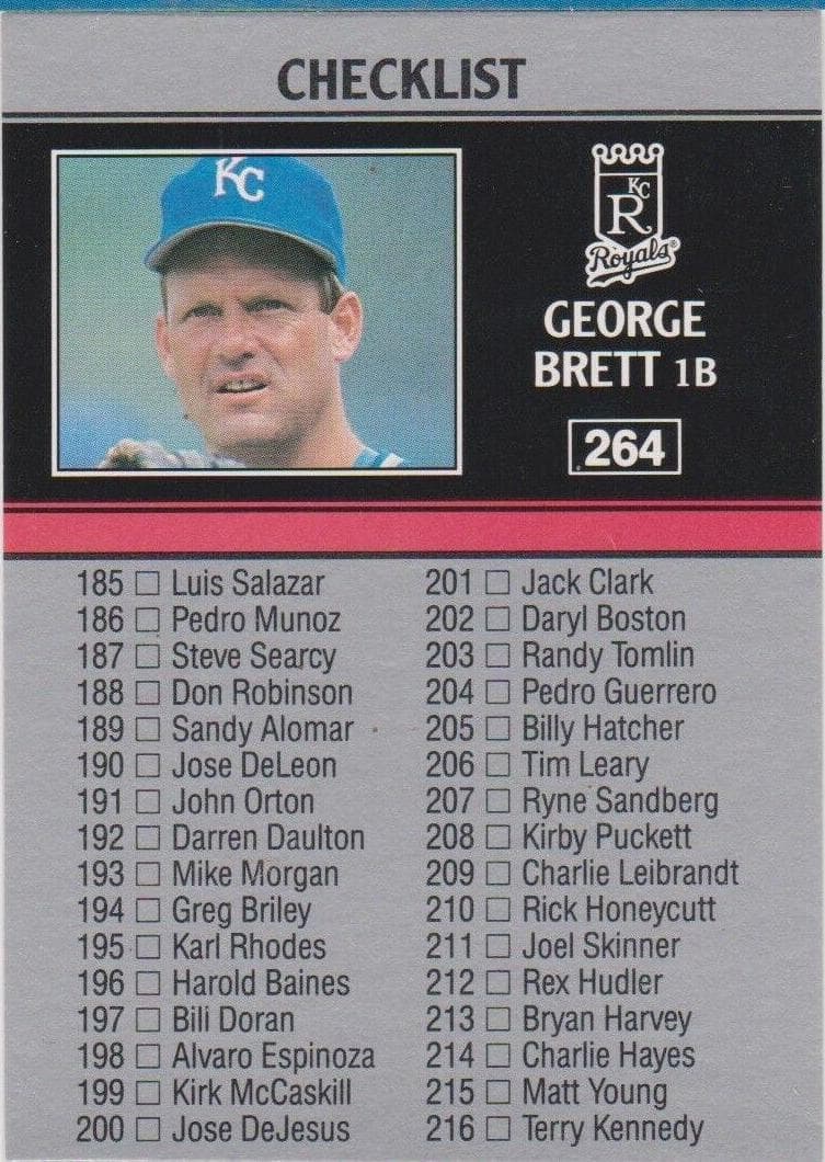 George Brett 1991 leaf Leaf