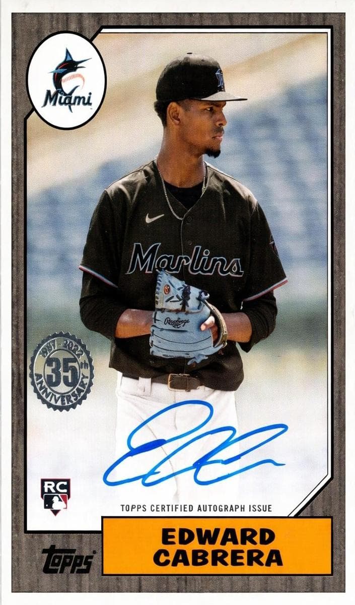 Edward Cabrera 2022 topps Topps